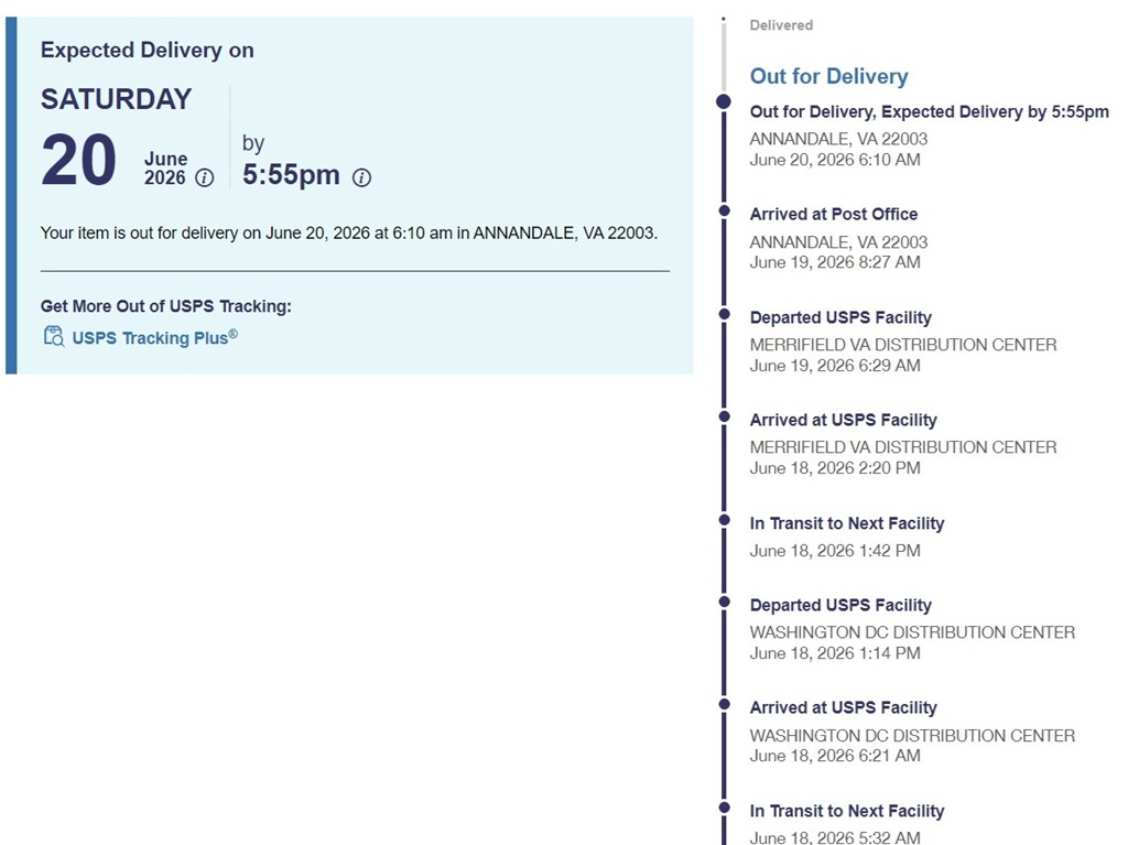 USPS Tracking
